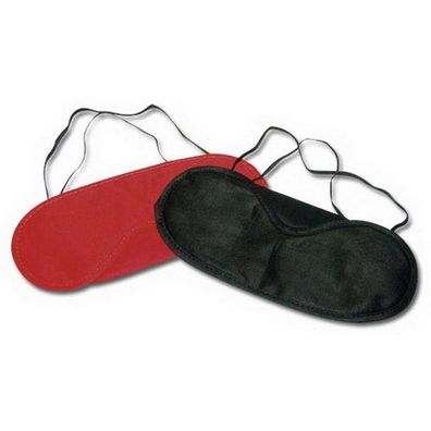 Augenmaske Schlafmaske Nachtmaske Augenbinde 2er Set rot/schwarz