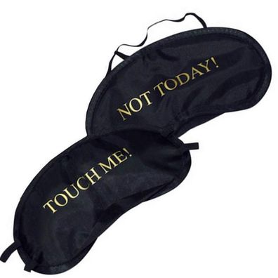 Augenmaske blickdicht TOUCH ME & NOT TODAY Schlafmaske Nachtmaske Augenbinde