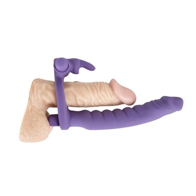 Los Analos Double Delight Dildo Penisring Vibration lila