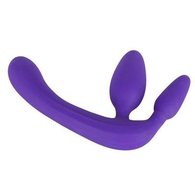 Triple Teaser Dildo Plugs Anal Vaginal lila Silikon Frauen