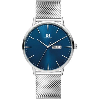 Danish Design Herrenuhr IQ68Q1267 (3314632) Akilia Day/Date Royal Blue Mesh Edelstahl