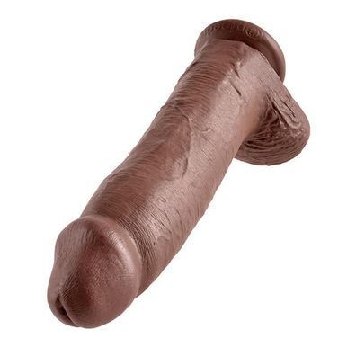 King Cock XL Realistischer Penisdildo mit Hoden und Saugfuß - 32 cm
