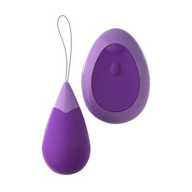 Excite-Her Vibro Ei Sex Ei Vibrator Ei Form Lila Silikon mit Zugschnur