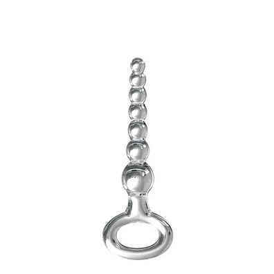 Glas Dildo Anal Stöpsel Butt Plug Analkugelkette Kugeln Klar Icicles No. 67