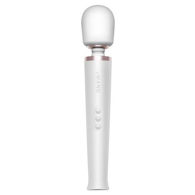 Le Wand Massager Vibrator Stab Pearl USB Aufladbar Weiß