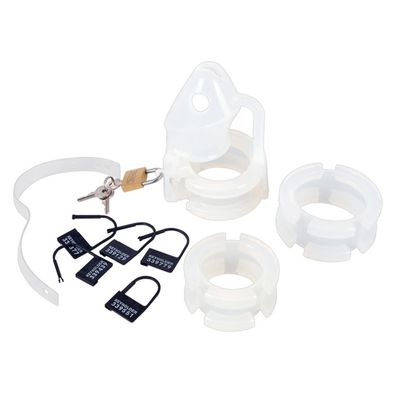 Peniskäfig 15er Set (Stopper, Schloss, etc.) Silikon