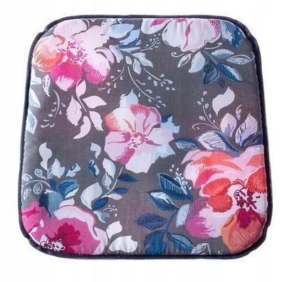 KADAX Kissen für Gartensessel, Blumen, 40 x 38 x 2 cm