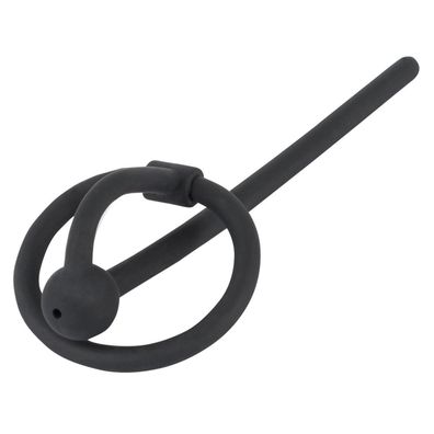 Penisplug hohler Dilator mit Stopper Silikon Piss Play