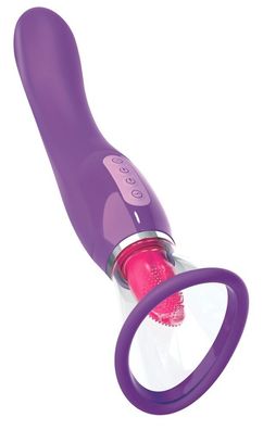 Her Ultimate Pleasure - Vibrator mit Saugschale & Zungenstimulator