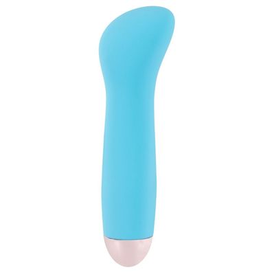 Vibrator Mini Klitoris Stimulator Vibration Cuties Mini Vibe Blau Silikon USB