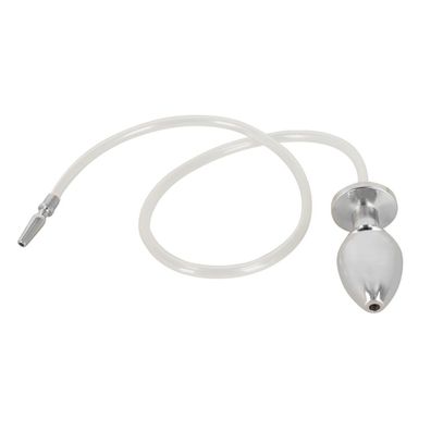 Analplug mit Dilator Penisplug Piss To Ass Plug Silber