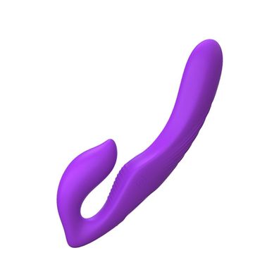 Strap-On Umschnall-Dildo Strapless Vibration lila USB