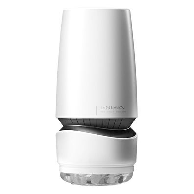 Tenga Masturbator mit Drehmechanismus Saugeffekt Penisring Aero Silver Ring