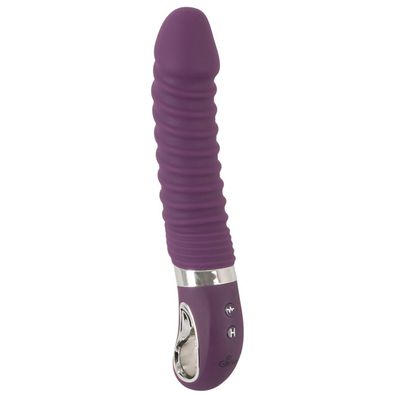 Vibrator mit Wärme-Funktion bis 45° Stark Gerillt USB