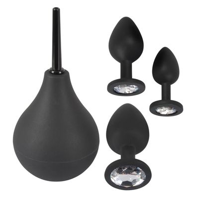 Anal Kit Anal Plugs Buttplugs und Dusche Set für Einsteiger Anfänger Silikon