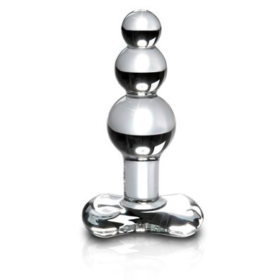 Glasdildo Analplug Anal Butt Plug Icicles No. 47 Transparent