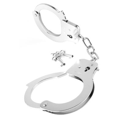Metall Handschellen Handfesseln Silber Designer Cuffs