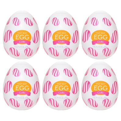 Tenga Masturbator Egg Curl 6er Pack Ei Masturbatoren