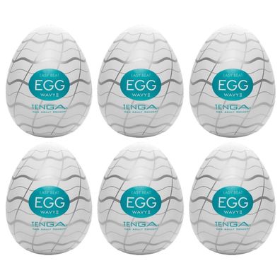Tenga Masturbator Egg Wavy II 6er Pack Ei Masturbatoren