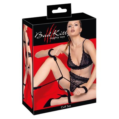 Cuff Set Rope S/M Fesselset schwarz