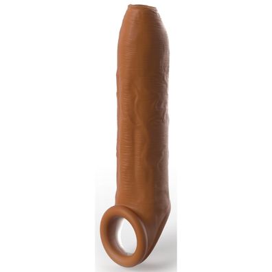 Uncut Enhancer Penis Sleeve Penis Hülle Verlängerung hautfarben dunkel