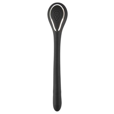 Vibrating Bendable Dilator Penisplug schwarz