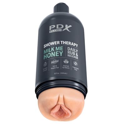 Masturbator Shower Therapy Milk Me Honey Ligh abnehmbarer Saugfuß