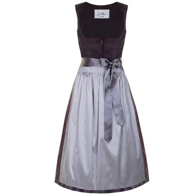 Dirndl Shadow 80er Länge grau Trachten Stoiber - Größe: 36