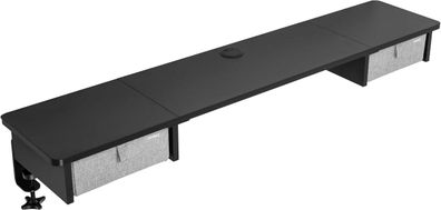 Duronic DD2 BK Schreibtischaufsatz Monitorerhöhung Office Organizer Erweiterung