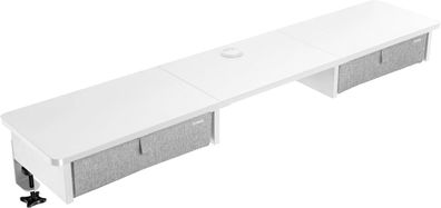 Duronic DD3 WE Monitorständer Schreibtischregal für 2 Monitore Gaming Office