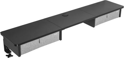 Duronic DD3 BK Monitorständer Schreibtischregal für 2 Monitore Gaming Office
