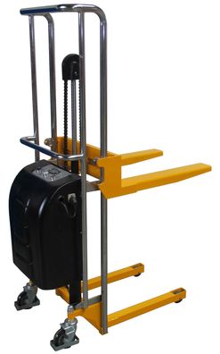 qteck Manuelle Minilifter Single 560mm Gabellaenge 90-1300mm Hubhoehe mit 500kg Hubk
