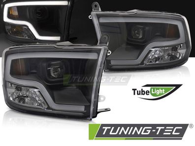 LED Tagfahrlicht Design Scheinwerfer Set für Dodge RAM 09-18 schwarz