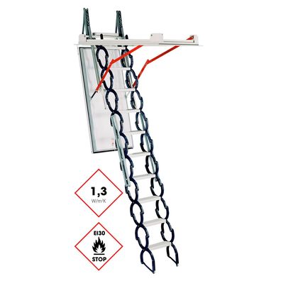 Minka Bodentreppe Type 18 Small brandhemmend 140x70cm Deckenoeffnung U-Wert 1,3 W/m2