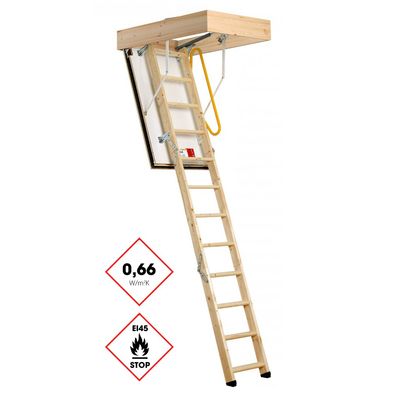 Minka Bodentreppe Eurofire Protect brandhemmend aus Fichte mit ISO-OD U-Wert 0,27 W