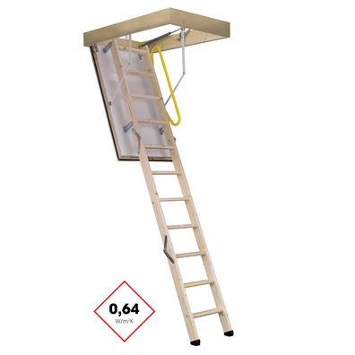 Minka Bodentreppe Polar 60 mit U-Wert 0,64 W/m2K bis 280cm Raumhoehe 130x70cm Decken