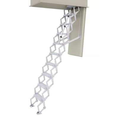 Dolle alu-top F30 Bodentreppe Scherentreppe bis 279cm Raumhoehe 112x70cm mit U-Wert