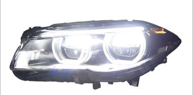 VOLL LED Angel Eyes Scheinwerfer Set für BMW 5er F10/F11 LCI (Facelift) 13-16 schwar