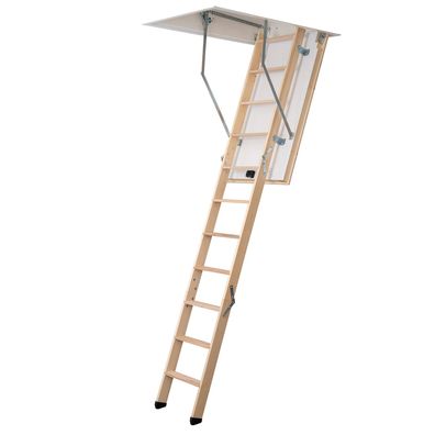 Dolle Bodentreppe extra 3-teilig bis 285cm Raumhoehe mit U-Wert 0,77 Deckenoeffnung