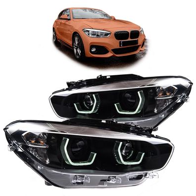 VOLL LED Tagfahrlicht Angel Eyes Scheinwerfer für BMW 1er F20/F21 LCI (Facelift) 15