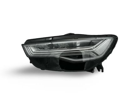 Voll LED Tagfahrlicht Scheinwerfer Set für Audi A6 4G (C7) Facelift 15-18 schwarz mi
