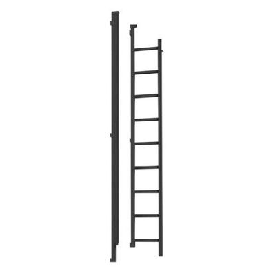 Faltbare Rettungsleiter fuer eine schnelle Fluchtmoeglichkeit RR33 Schwarz Hoehe 3,9