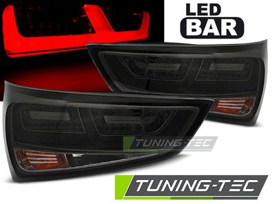 LED Lightbar Design Rückleuchten für Audi A1 (8X1/8XA) 10-14 schwarz/rauch