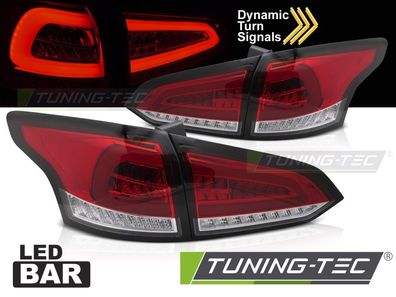 Voll LED Lightbar Design Rückleuchten Ford Focus MK3 Turnier (Kombi) 11-18 rot/klar