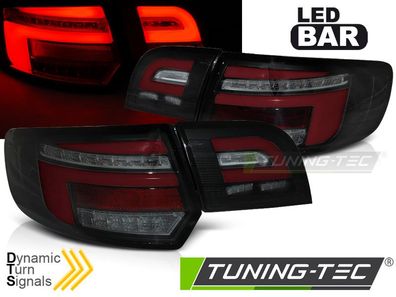 Voll LED Lightbar Design Rückleuchten für Audi A3 8P Sportback 08-12 schwarz mit dy