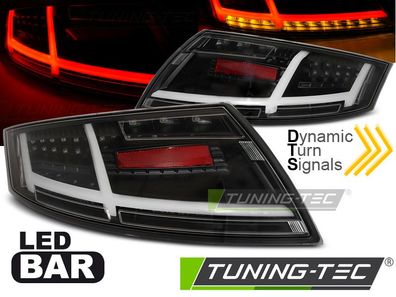 Voll LED Lightbar Design Rückleuchten für Audi TT 8J 06-14 schwarz mit dynamischem