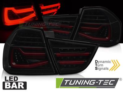 VOLL LED Lightbar Design Rückleuchten für BMW 3er E90 LCI Limousine 09-11 schwarz/r