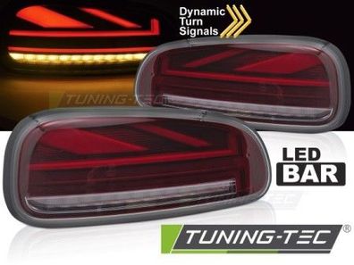 VOLL LED Lightbar Union Jack Design Rückleuchten Set für Mini Clubman F54 15-19 rot
