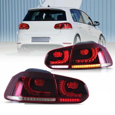 Voll LED Upgrade Design Rückleuchten für VW Golf 6 (VI) 08-12 rot/klar mit dynamisc
