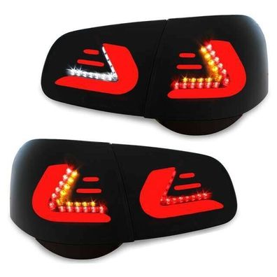 VOLL-LED Upgrade Design Rückleuchten für VW Passat 3C (B6) Variant 05-10 schwarz/ra